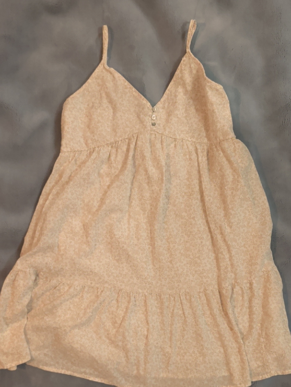 Wild Fable, Baby Doll,  Cream Floral Spaghetti Strap Slip Dress Very Soft